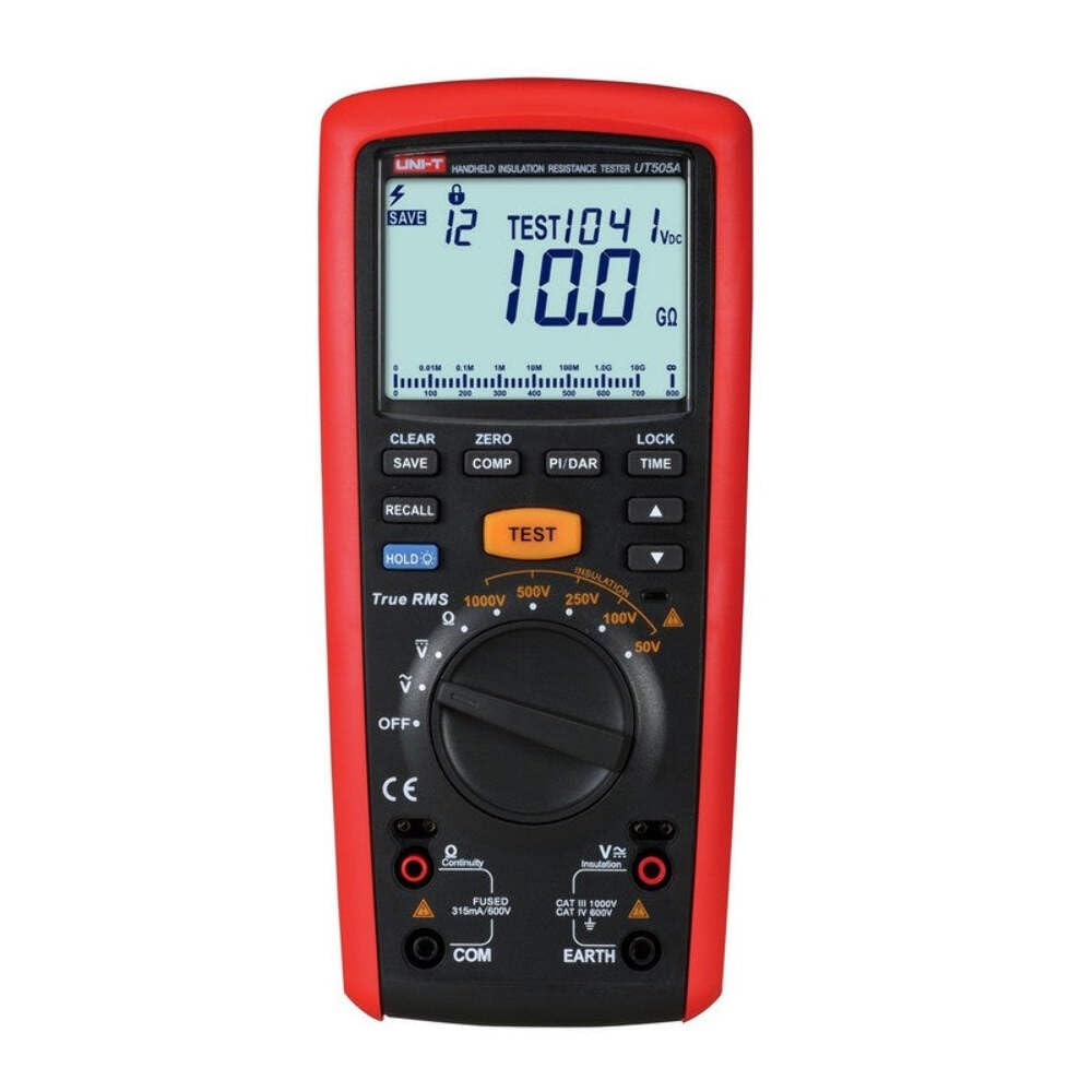 UNI-T UT505B Serie UT505 Hand-Isolierungswiderstandstester, 50 V/100 V/250 V/500 V/1000 V, 1 mA