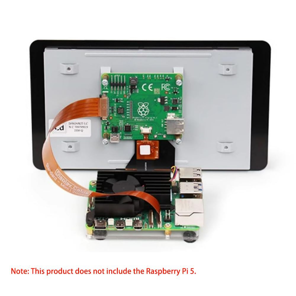 Treedix 2 cables flexibles DSI FPC compatibles con Raspberry Pi 5, cable plano de cinta de 300 mm, 22 pines a 15 pines, 1 mm, paso de 0,5 mm, adecuado para pantallas DSI