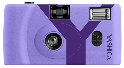 YASHICA MF1 Lavanda 35mm Juego de cámara (cámara+película de inserción+batería+Correa) una cámara Recargable desechable sostenible Cover