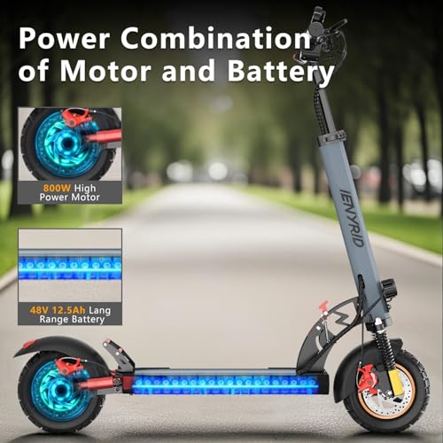 A1 Electric Scooter for Adults,800W High Motor Up to