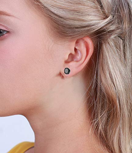 6Pcs Lightweight Ear Gauges Plugs Ear Tunnels 2G 4G 6G 8G 6mm 5mm 4mm 3mm 316L Stainless Steel Body Piercing Plugs Prong Set CZ Ear Stretcher Expander Plugs with Rubber O-Rings4