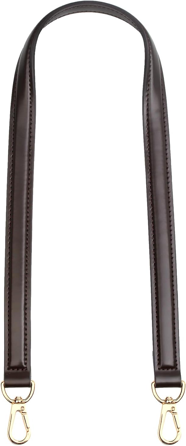 Genuine Vachetta Leather Shoulder Bag Strap Replacement for Graceful Tote Bag(COFFEE-Width:0.7in&Length:27.5in)