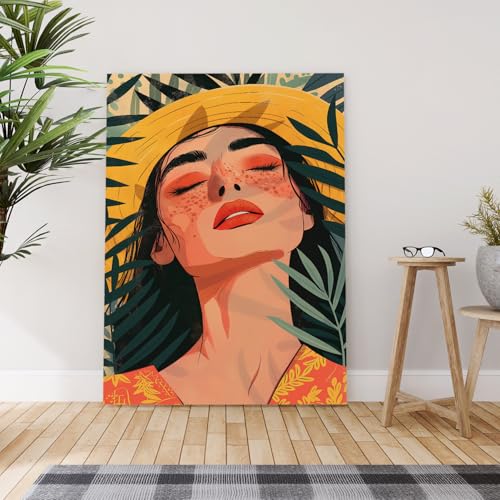 Image of PAPER PLANE DESIGN Modern Art Canvas Gallery Wrap Painting | Eclectic Modern Art Theme | Wall Art for Living Room, Bedroom, and Office Decor | Size 20 In x 30 In. (E)