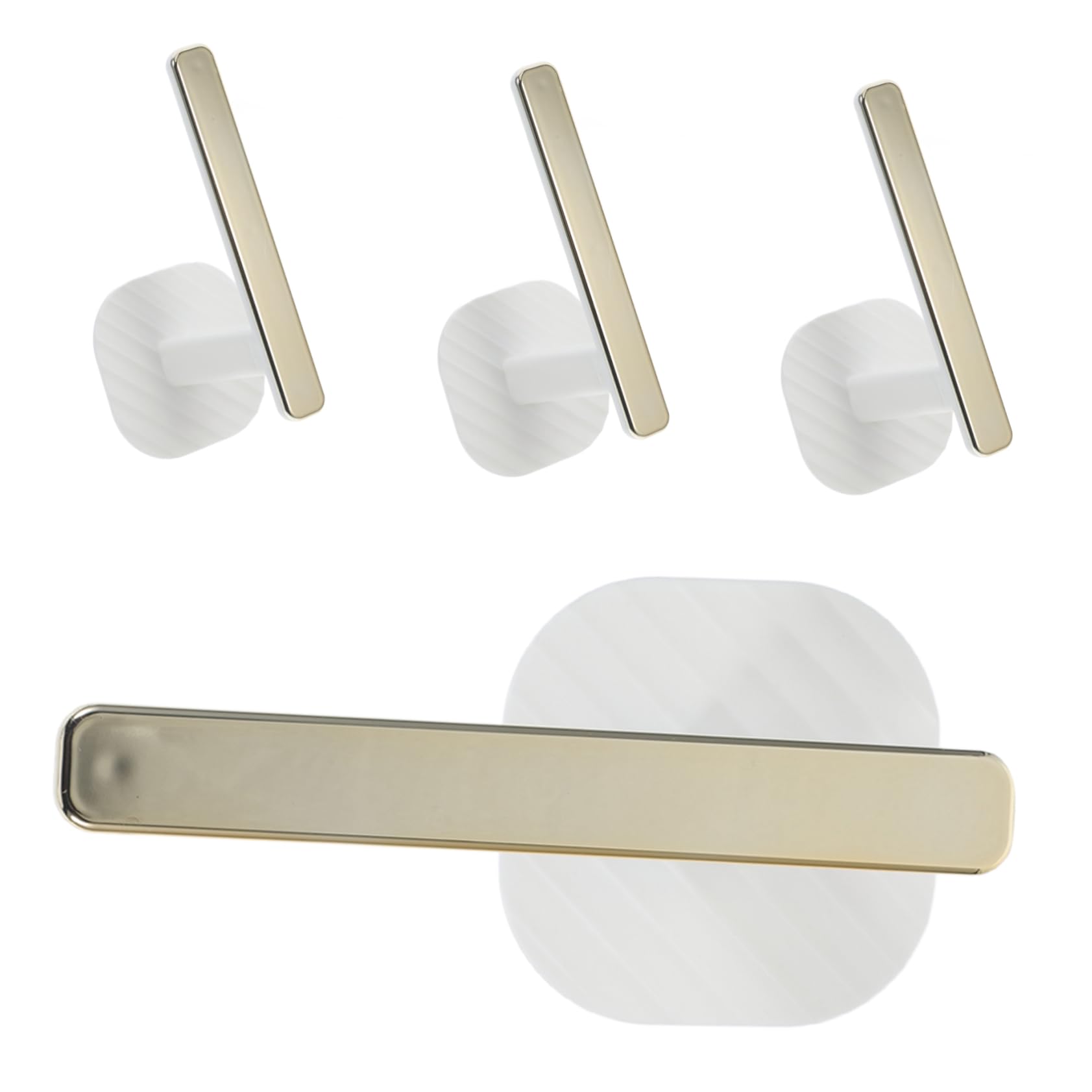 Alipis Lot De 3 Embrasses De Rideaux en Plastique Adhésifs À Clés pour Cuisine Et Salle De Bain 4 Pièces X 3