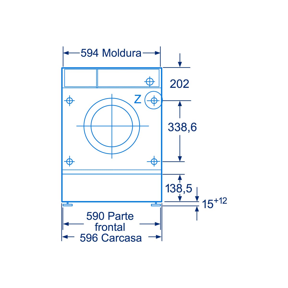 Balay - Lavadora Integrable, 60 cm, Motor ExtraSilencio, AquaControl Plus, Blanco, 3TI987B