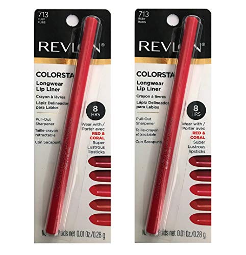 Pack of 2 Revlon Colorstay Longwear Lip Liner, Ruby (713)