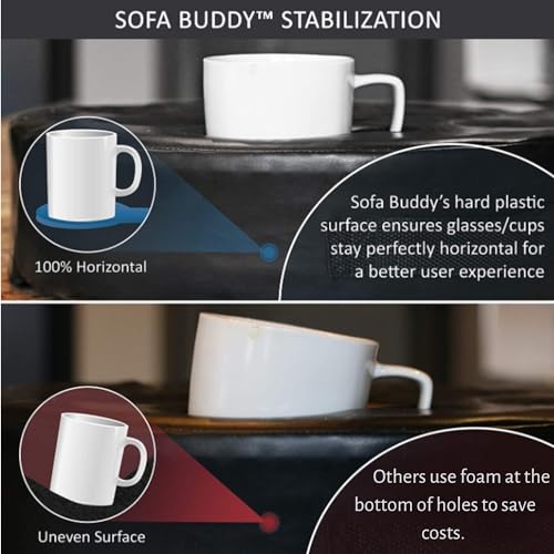 Sofa Buddy MOOKUNDY Praktischer Couch-Becherhalter, Couch-Untersetzer, Sofa-Becherhalter Das perfekte Getränkehalter Sofa Couch-Accessoire