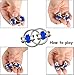8 Pcs Sensory Fidget Toys Pack Flippy Roller Bike Chain Fidget Spinner Anxiety and Stress Relief Silent Tools Mesh Marble Acupressure Ring for Adults Teens Kids Boys Girls Easter Gifts