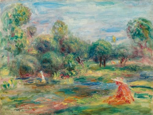 Cartel sobre lienzo Paesaggio A Cagnes de Pierre Auguste Renoir en tamaño 60x90cm 1