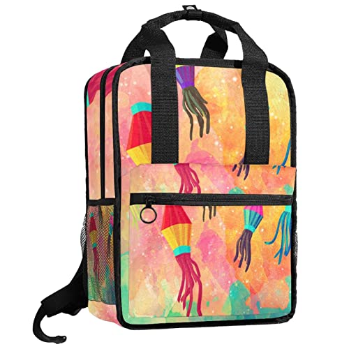Sac à dos pour garçons avec bretelles réglables confortables et motif exotique Couleur 8