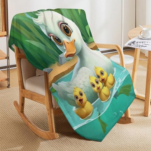 Couverture canard douce 130x150cm : une idée cadeau originale pour le lit - 7