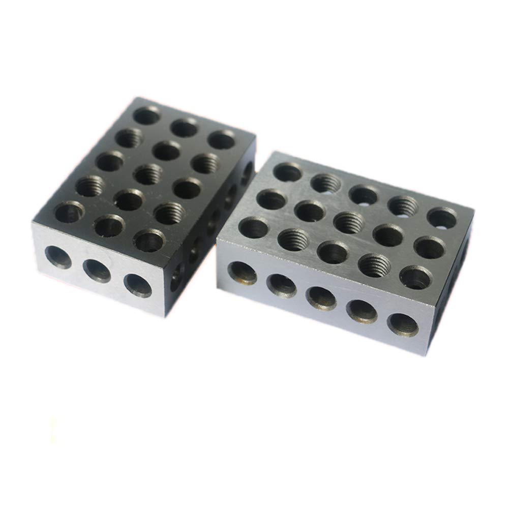 Chiloskit 1 Pair 25mm x 50mm x 75mm Mill Block Set Precision Matched Mill Milling Machinist Tools (Metric（25-50-75mm）)-image-14