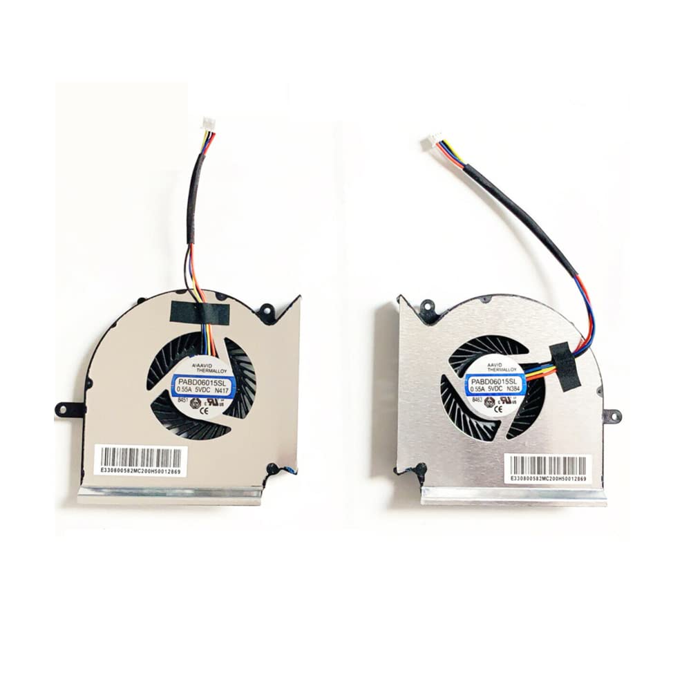 CPU&GPU Fan Cooler, Computer Cooling Fan Replacement CPU Air Cooler Compatible for MSI GL63/GE63/GP63/GV63/GL73/GP73/GE73VR MS-16P1 Computer Case Air Freezer