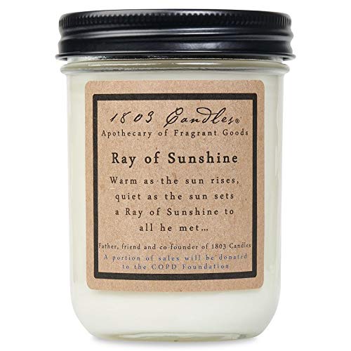 14 oz. Jar Soy Candles - (Ray of Sunshine)