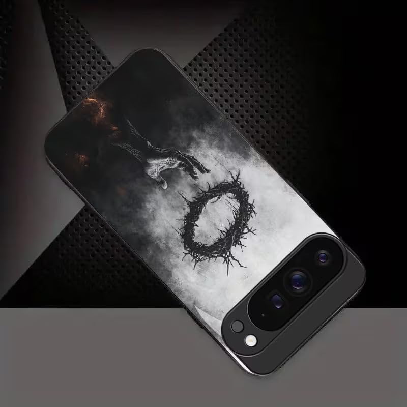 Image of MILLION CASES Crownless King Spectra Case for Google Pixel 8a, Google Pixel 8a Back Cover Case(2024) - PC | Midnight Black