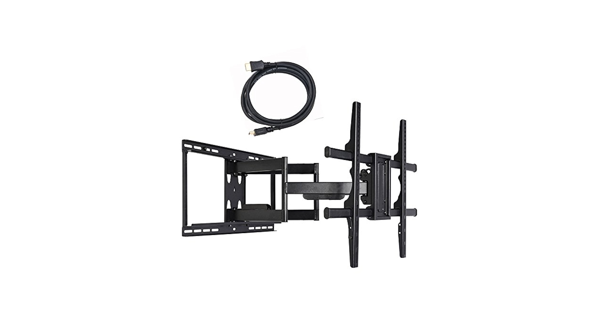マウントPlus 1092???30?Tilt Swivelコーナー壁マウントwithバンドル2ガラスシェルフのケーブルボックスDVDプレーヤーステレオコンポーネントほ wyw801m Amazon.com: VideoSecu 24 inch Extension Full Motion Swivel