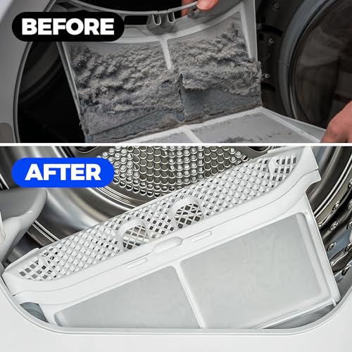 Image of Holikme Dryer Vent Cleaner Kit Vacuum Hose Attachment Brush,Black