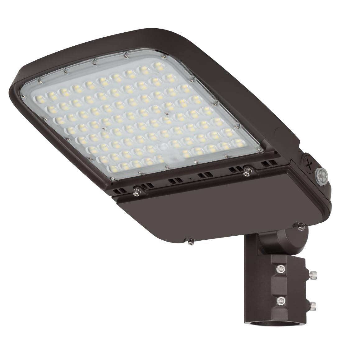 240W LED Parking Lot Light – 6000K Daylight, Adjustable Arm, Built-in Photocell, IP65 Waterproof, Die-Cast Aluminum Housing, Commercial Outdoor Floodlight