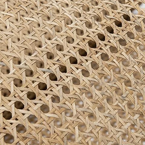 16" Width Cane Webbing roll -Rattan Webbing for Caning Projects | 16" X 9 FEET | Pre - Woven Open Mesh Cane - Cane Webbing Sheet (9 FEET) Cover