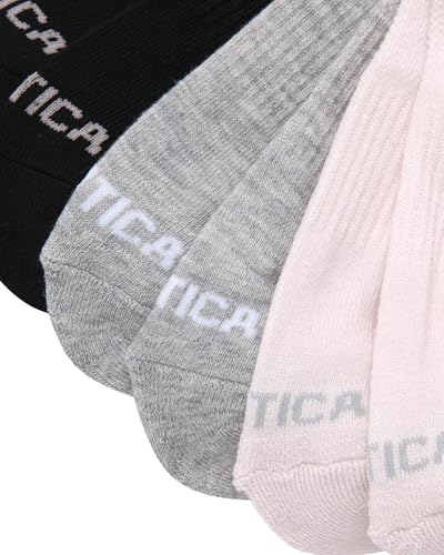 Image of Nautica Women's Quarter Cut Moisture Control Athletic Socks with Cushioned Comfort (12 Pack)