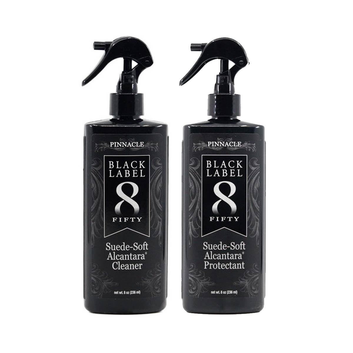 Pinnacle Black Label Suede-Soft Alcantara® Cleaner & Protectant | Gently Cleans & Shields Delicate Microfiber & Suede-Like Surfaces | Removes Dirt While Preserving Soft Texture | PBL-225/PBL-275