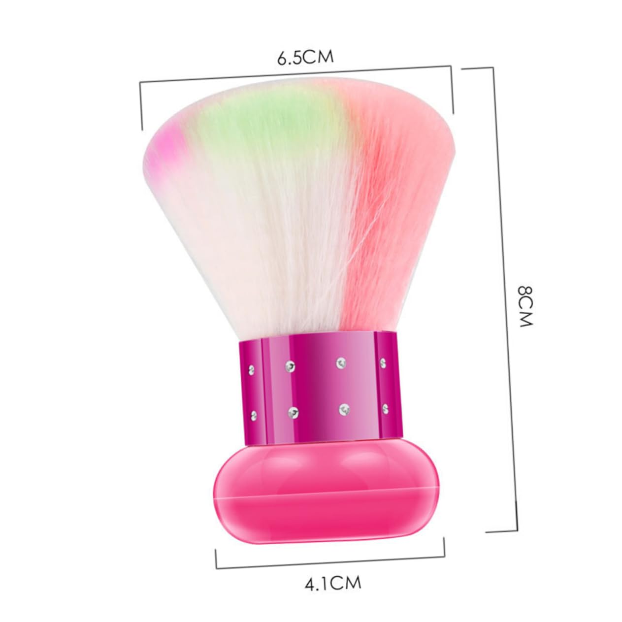 Beatifufu Mushroom Shape Brush Round Handle Perfect for Mineral Makeup Face Powder Blush and Cream Application