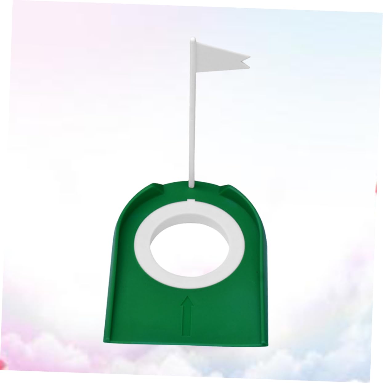 KOMBIUDA Practice Putting Cup Metal Golf Putter Portable Training Aid Detachable Hole Put for Surface