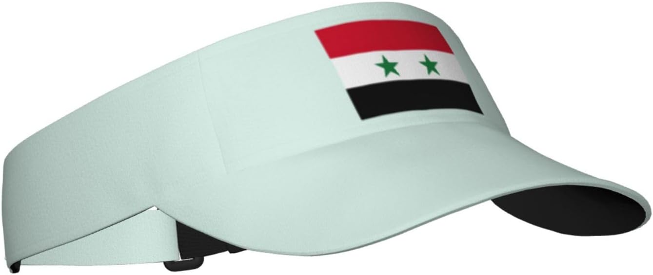 Print Sports Sun Visor Hats Adjustable Adult Sunscreen Visor Cap for Men Women. Black