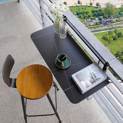 Table de balcon murale pour repas en extérieur et petits espaces - 2
