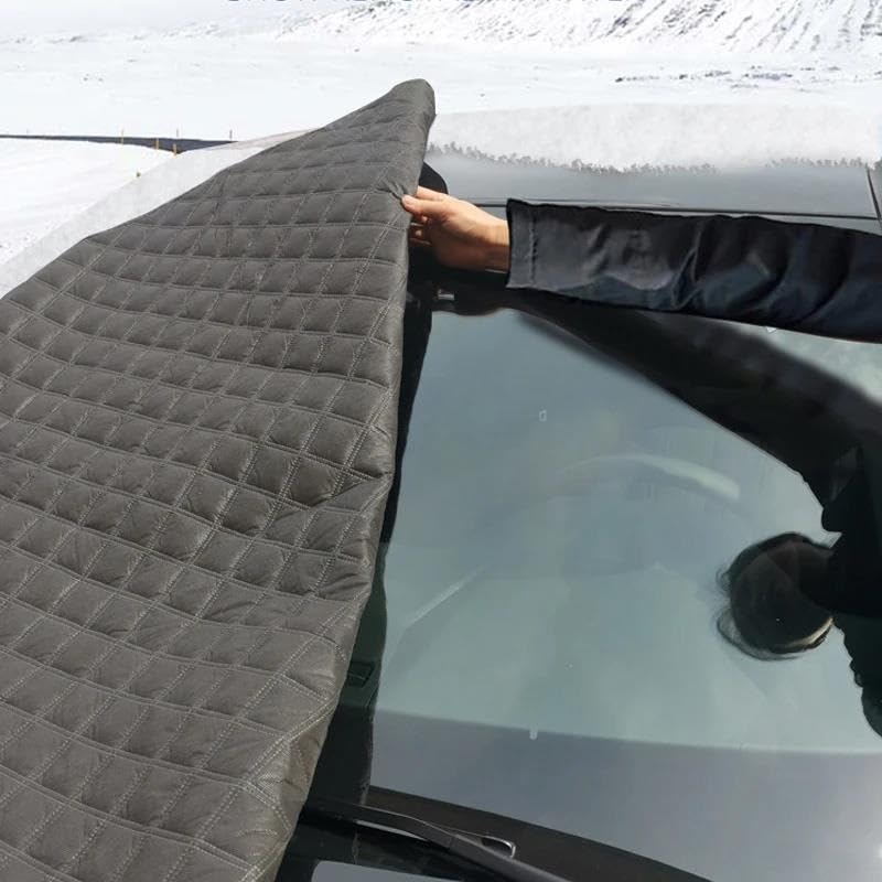 Couverture Pare-Brise Voiture Couverture Neige Universelle Pare-Brise Voiture Pare-Soleil D'extérieur Étanche Anti-Gel Accessoires Protection Automobile l'hiver Bache Pare-Brise