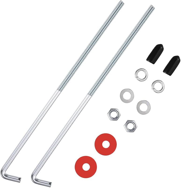 Kit de Parafusos J para Fixação de Bateria Automotiva Purthog em Aço Inoxidável 304 – 2 unidades