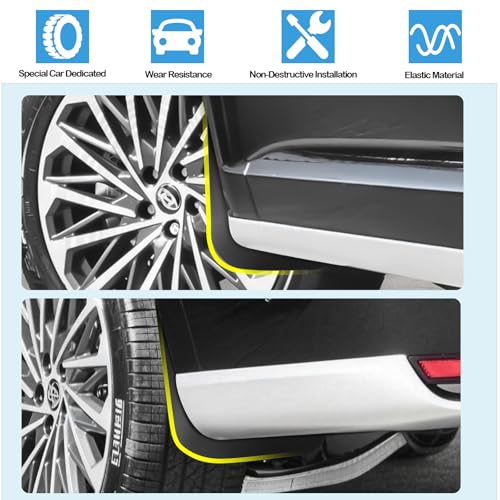 Image of Ruiya 2026 Palisade Calligraphy Mud Flaps Splash Guards for 2026 Hyundai Palisade Accessories No Drilling /Tape Mudflaps Wheel Liner Fenders Compatible with 2026 Hyundai Palisade Calligraphy (4PCS)