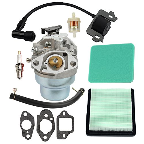 Hilom GCV160 Carburetor with Ignition Coil for Honda GCV160A GCV160LA GCV160LE Replaces HRB216