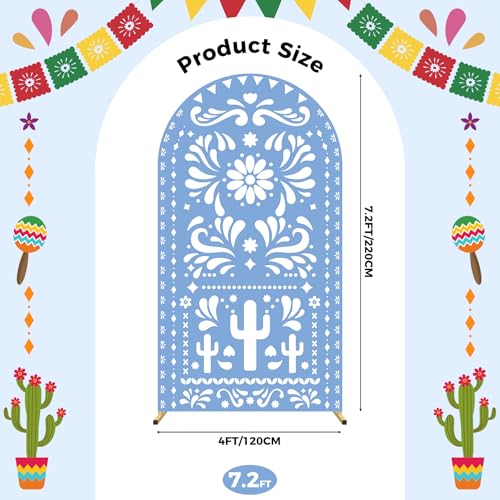 Funda para Arco Fiesta Mexicana Babenest 7.2FT Azul miniatura 3