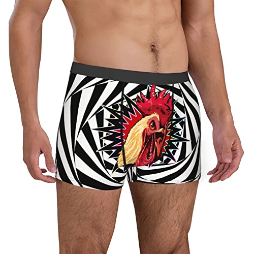 Men'S Underwear Boxer Briefs Rooster Chicken Soft Breathable Stretch Underwear Trunks With Bulge Pouch For Men Boys3