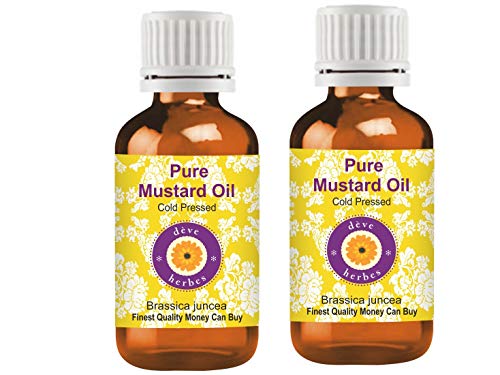 Deve Herbes puro olio di senape (Brassica Juncea) 100% naturale olio terapeutico pressato a freddo.