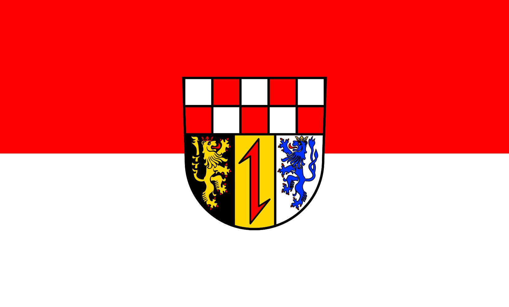Drapeau grand format Nohfelden 90x150cm aux finitions renforcées durables