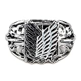 Einzigartiges Design: Sauberes und einfaches Design. Der stilvolle und coole Attack on Titan Ring ist eine sehr einfache Möglichkeit, um sicherzustellen, dass Ihr Match fast immer zu Ihrem Stil passt. Die großflächig polierte Innenfläche sorgt für ein wunderbares Tragegefühl. Die Verarbeitung ist großartig, das Gleiten auf den Fingern ist bequemer, Sie werden es mögen.
