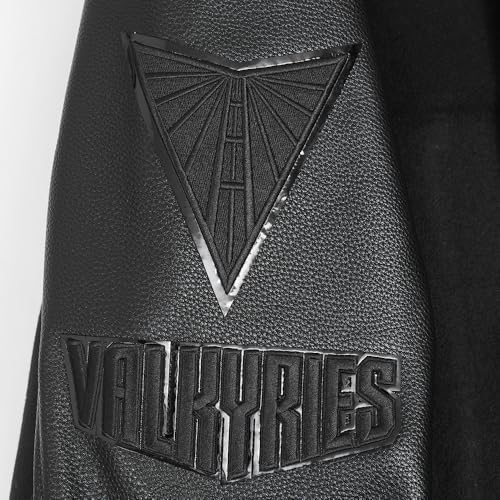 Image of Pro Standard Mens WNBA Classic Triple Black Varsity Jacket