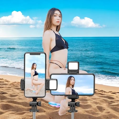 Genérico Bastão de Selfie com Tripé Bluetooth, Controle Remoto, Compatível com Android e iOS - Ideal