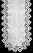 Sinobrite H8139-F1 White Lace Round Doily, 16 in.
