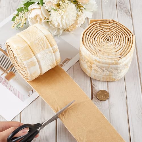 GORGECFAFT 2 Rolls 2.3mx79mm Crown Molding Peel and Stick Mirror Edging Frame Lines Wall Base Moccasin 3D Wall Edging Foam Flexible Wallpaper Border Ceiling Baseboard for Home DIY Furniture Home Decor - Image 3
