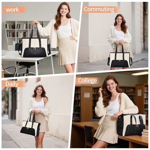 Jetviivid Work Bag with Lunch Compartment for Women, 15.6 Inch Laptop Bag - image 7
