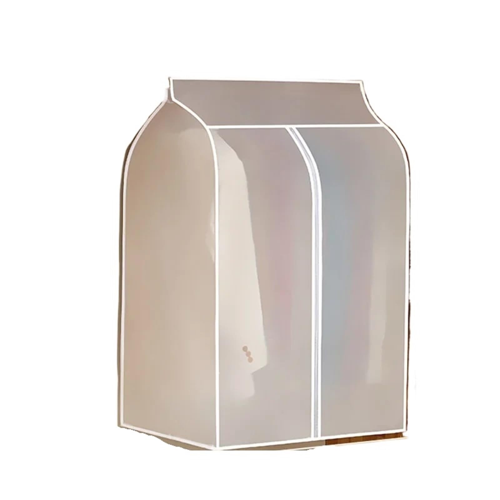 Clothes Rail Cover Clothing Dust Cover Transparent Dress Clothes Garment Hanging Organizer Dustproof Wardrobe Storage(50x60x90cm)
