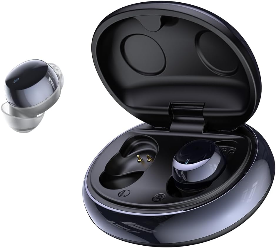 MS216 Sleep Earbuds Bluetooth 6.0 in Ear Light-Weight Headphones, Sleep Headphones for Side Sleepers, Small Comfortable Fit Noise Blocking, 60H Battery, Clear Calls Earphones