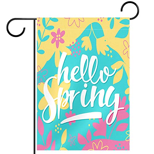 Drapeau de jardin Welcome pour l'accueil de vos invités avec une décoration extérieure quatre saisons