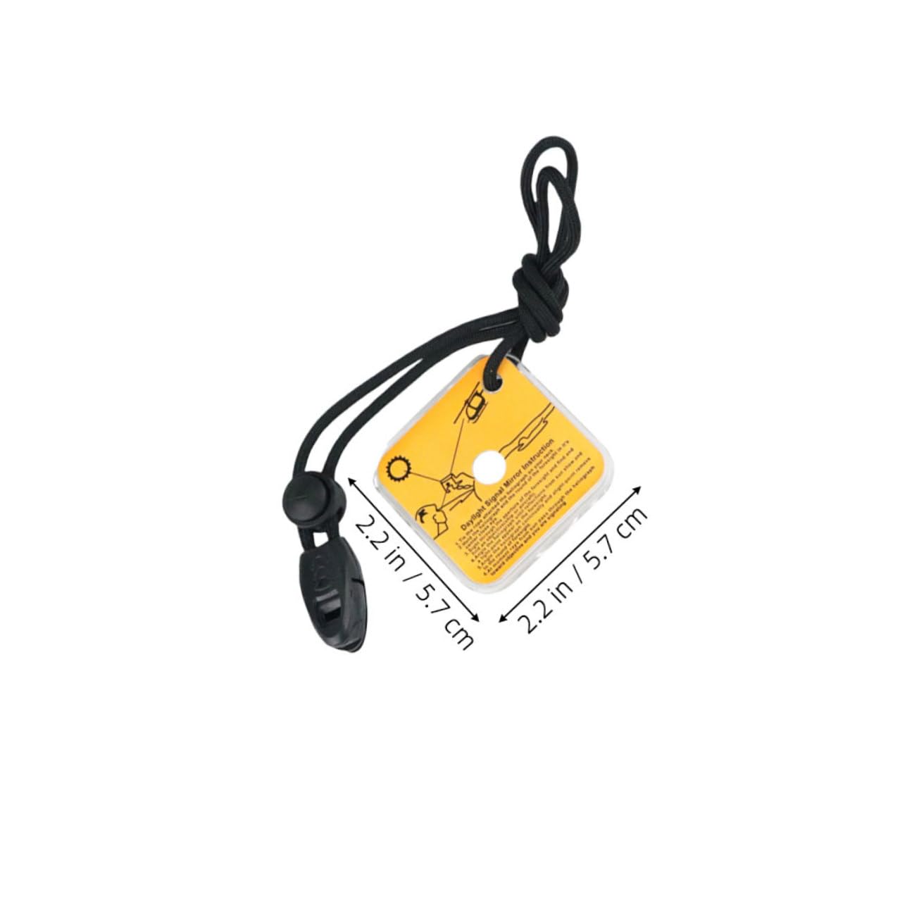 ibasenice 2Pcs Outdoor Survival Reflective Signal Mirror for Emergency Use High Reflectivity Camping Tool for Hiking Kayaking and Outdoor Adventures Durable and Portable