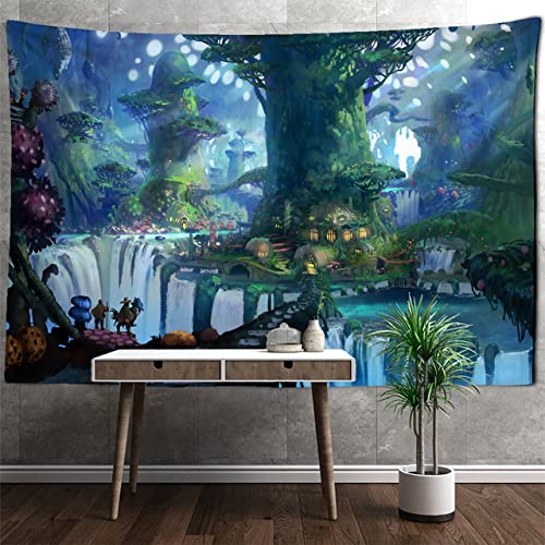 Tapisserie champignon décor mural nature suspendu pour chambre hippie