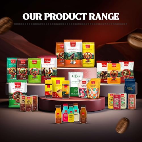 Image of Cothas Perfect Blend Filter Coffee Powder | 80% Coffee 20% Chicory Traditional South Indian Roast & Ground Strong Aroma Authentic Taste | 50g
