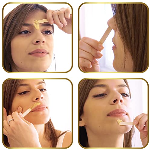 Sunzze Flex Gold Premium Full body Luxery Wax, Haarentfernung für Körper, Gesicht & Intim Waxing, Heißwachs für Mikrowelle, 250ml - Image 5